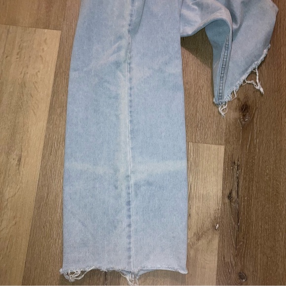 Missguided + Blue Flare Wide-Leg Jeans | Size 8 | Raw Hem Jeans | Y2K - Picture 12 of 12